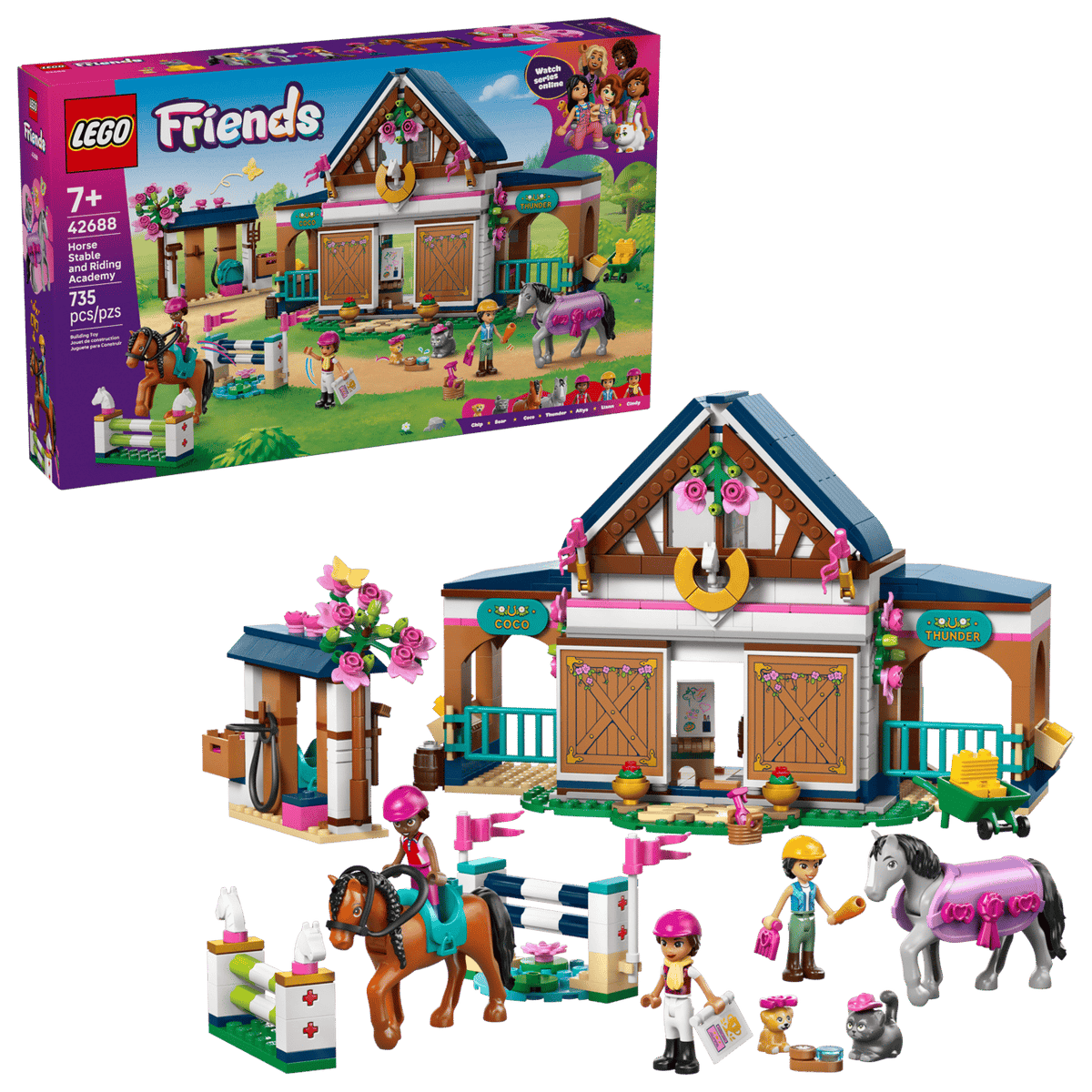 Horse Stable and Riding Academy- 735 Pcs