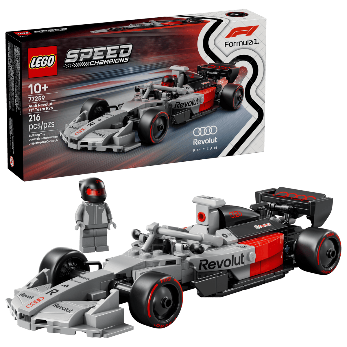 Audi Revolut F1 Team R26 Race Car- 216 Pcs