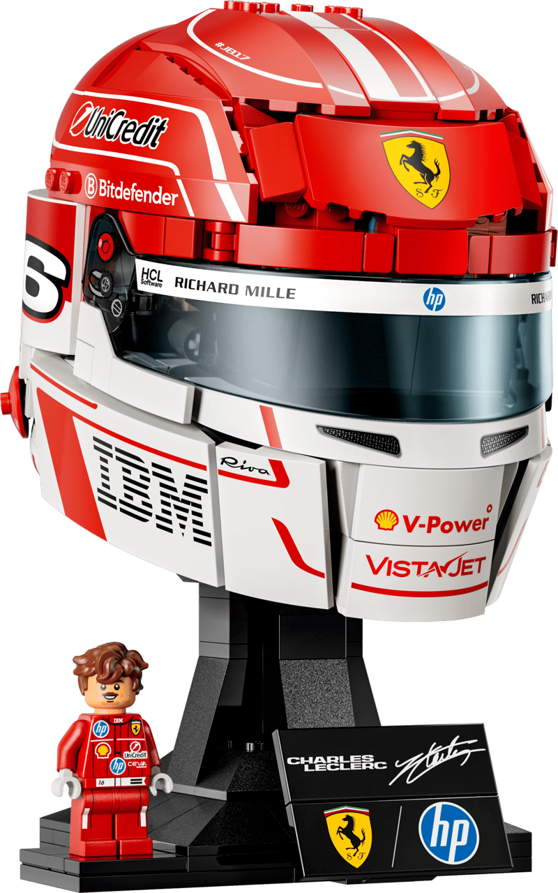 Scuderia Ferrari HP Charles Leclerc Helmet- 886 Pcs