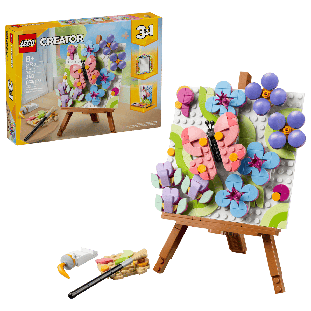 Floral Art Decor Painting- 348 Pcs