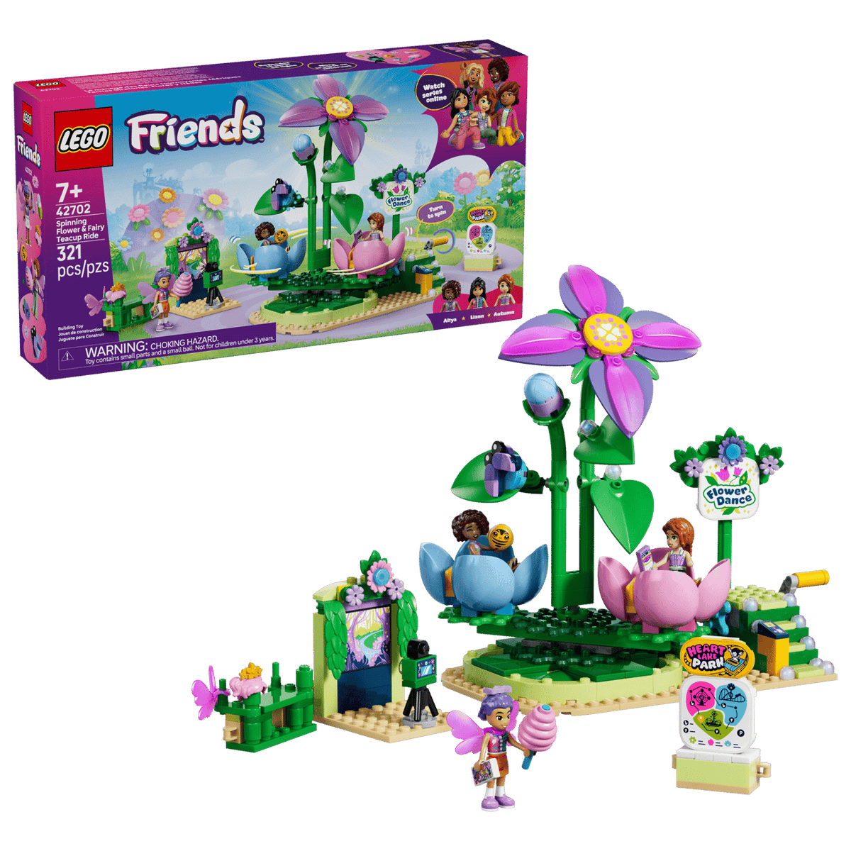 Spinning Flower & Fairy Teacup Ride- 321 Pcs