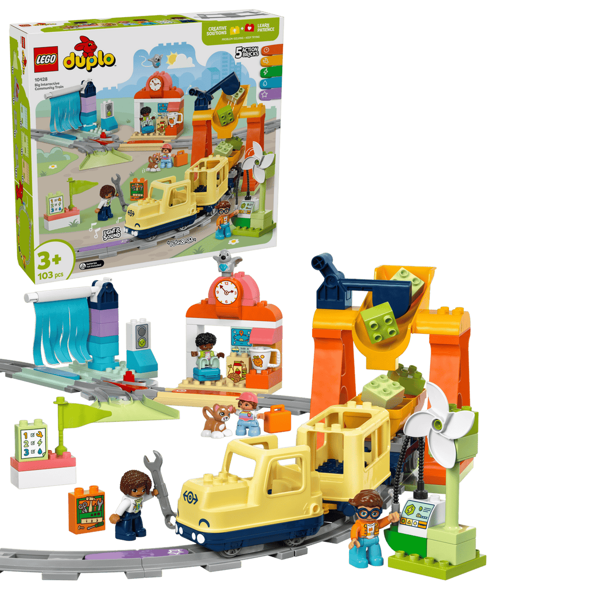 Big Interactive Community Train- 103 Pcs