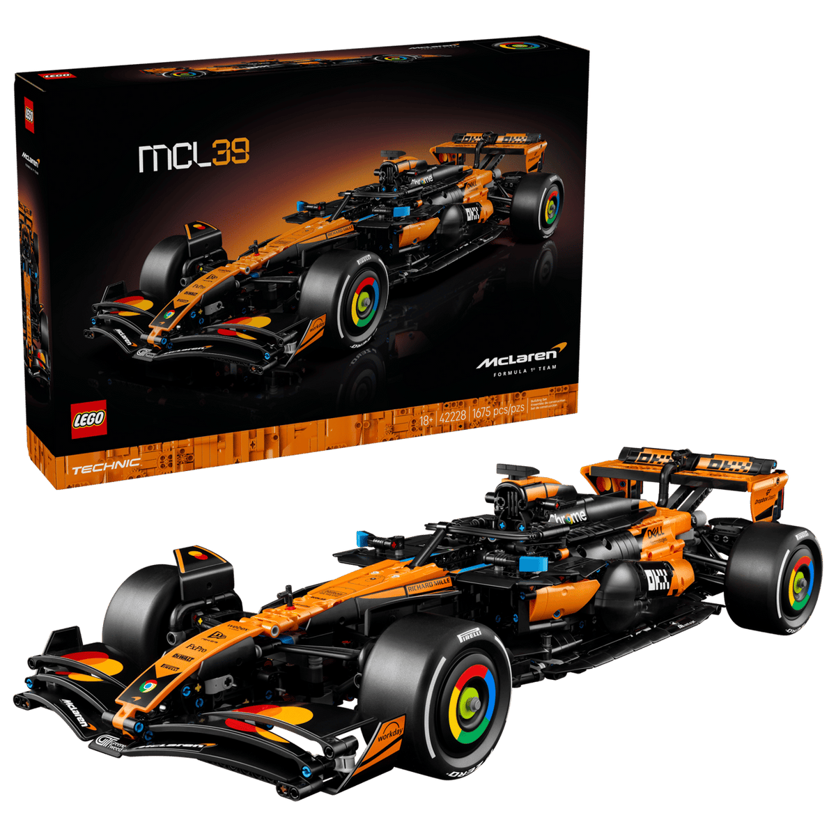 McLaren MCL39 F1 Car- 1675 Pcs