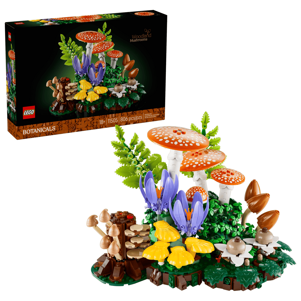 Woodland Mushrooms- 806 Pcs