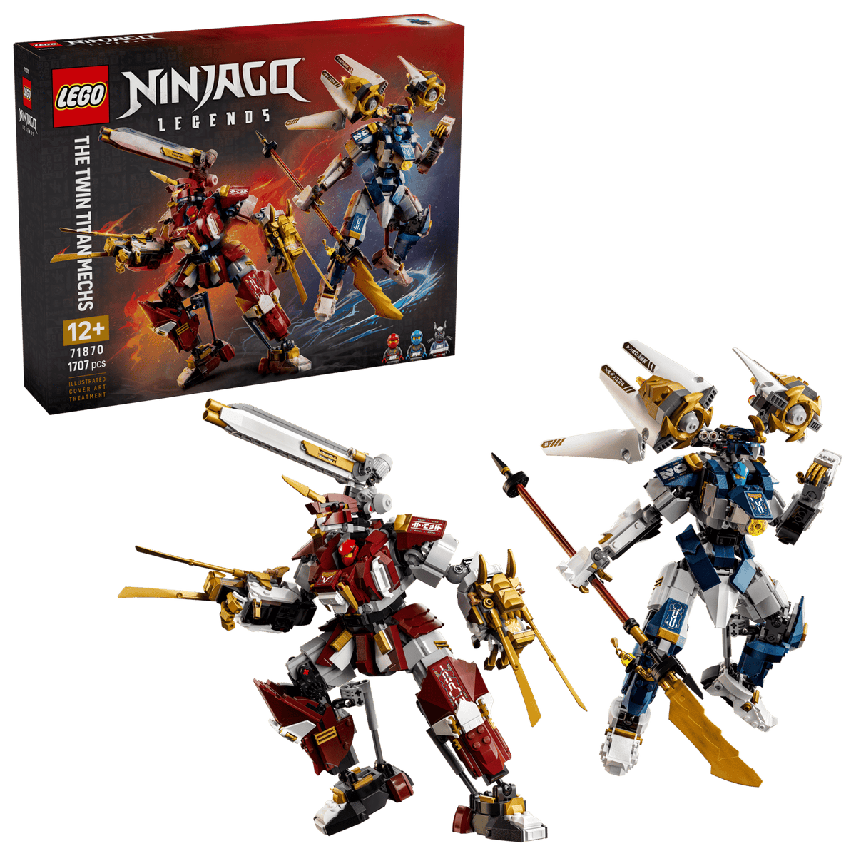 The Twin Titan Mechs- 1707 Pcs