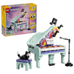 Music Decor Piano with Cat- 485 Pcs