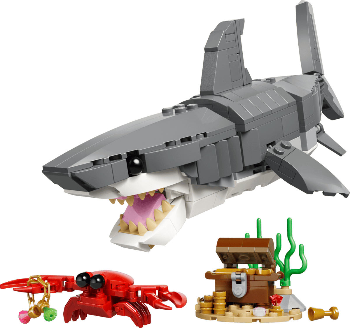 Fierce Shark with a Treasure Chest- 379 Pcs