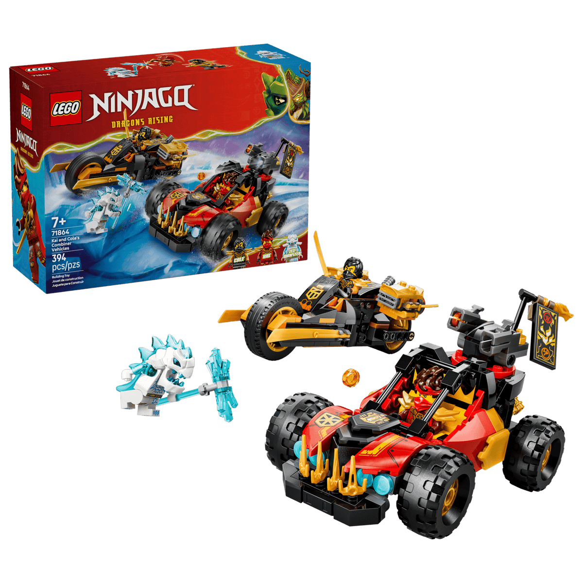 Kai and Cole's Combiner Vehicles- 394 Pcs