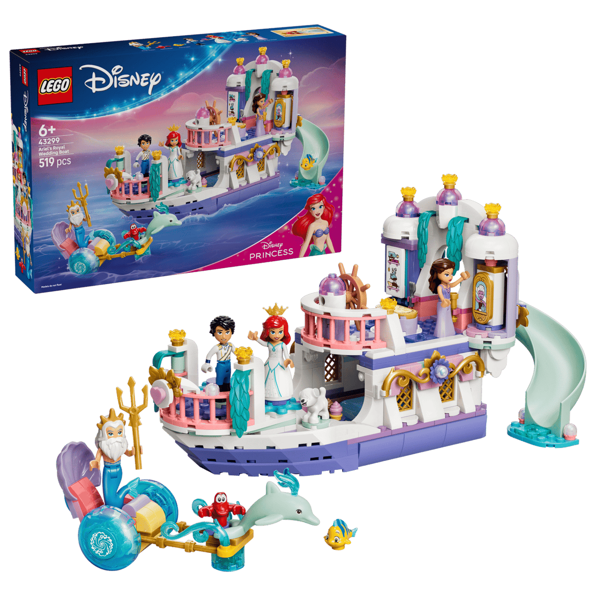 Ariel's Royal Wedding Boat- 519 Pcs