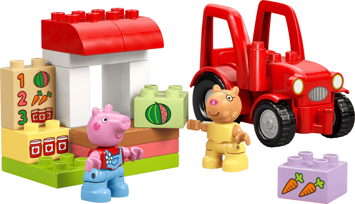 Peppa Pig Tractor and Market- 18 Pcs