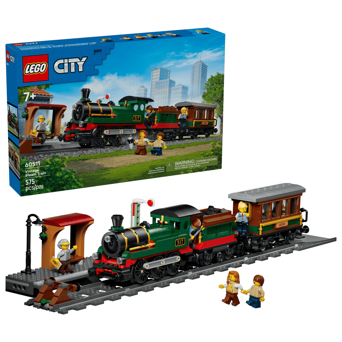 Vintage Steam Train- 575 Pcs
