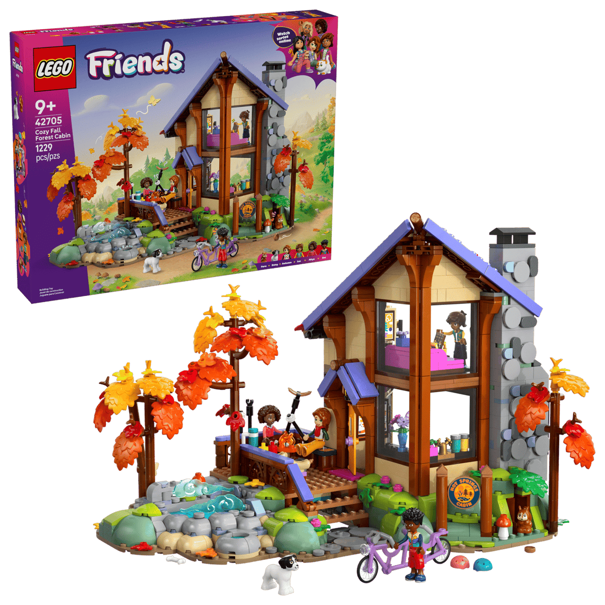 Cozy Fall Forest Cabin- 1229 Pcs