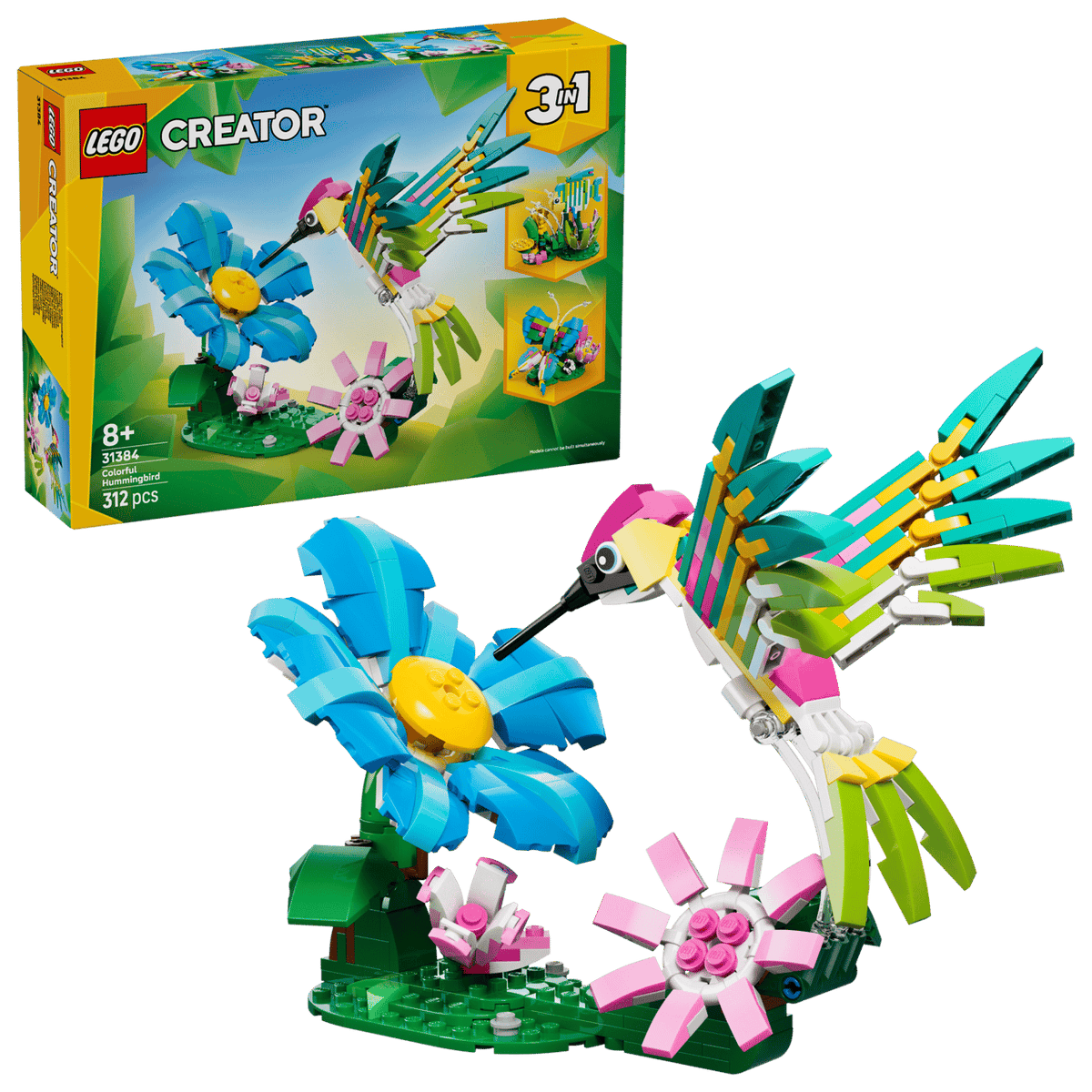 Wild Animals: Colorful Hummingbird- 312 Pcs