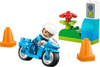 Blue Police Motorcycle- 11 Pcs