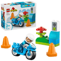 Blue Police Motorcycle- 11 Pcs