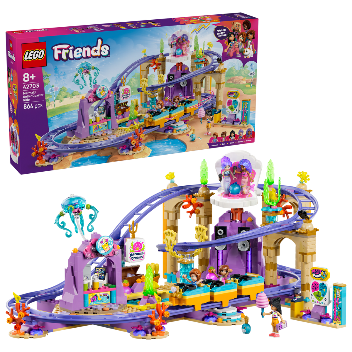 Mermaid Roller Coaster Ride- 864 Pcs