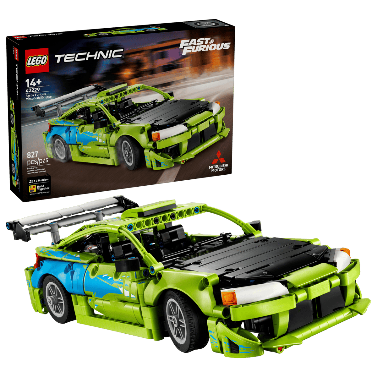 Fast and Furious Mitsubishi Eclipse Car- 827 Pcs