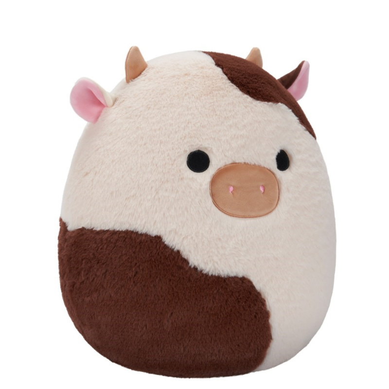 Squishmallows 12" Medium Plush - Ronnie - Brown and White Cow