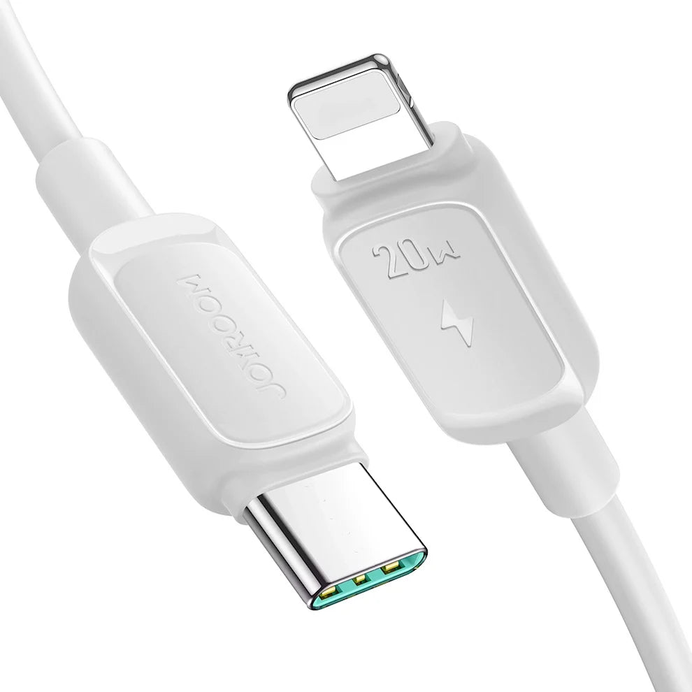 JOYROOM S-A14 Multi-color Series 30W Fast Charging Data Cable (Type-C to Lightning) 1. 2m - White