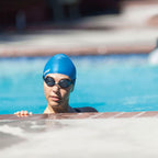 Silicone Swim Cap – Blue
