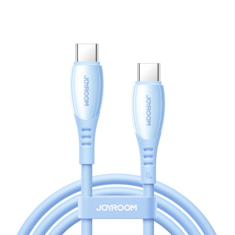 JOYROOM S-A59 Vibrant Series 60W Fast Charging Data Cable (Type-C to Type-C) 1. 2m - Blue