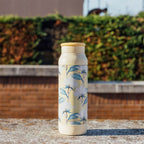 QUOKKA THERMAL SS BOTTLE WITH SILICONE HANDLE ECHO MAGNOLIA 690 ML