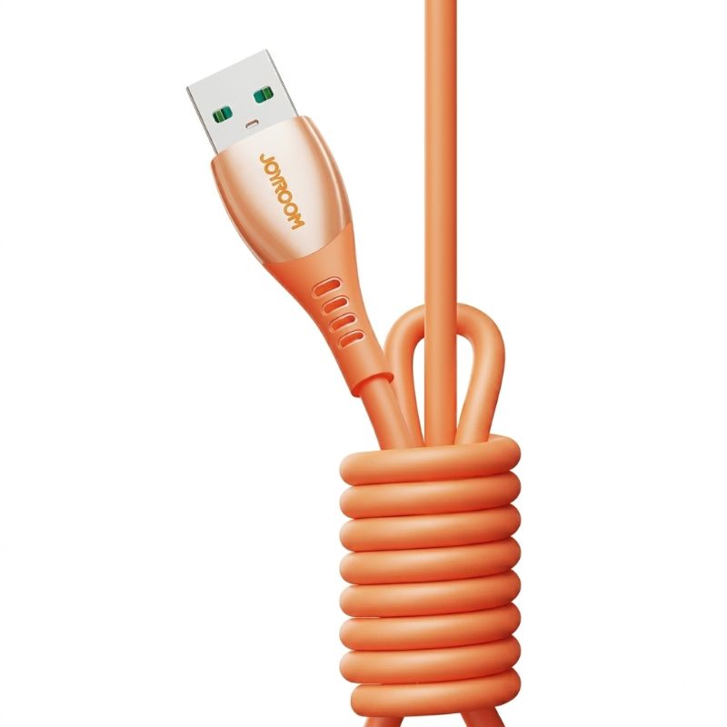 JOYROOM S-A59 Vibrant Series 3A Fast Charging Data Cable (USB-A to Type-C) 1. 2m - Orange