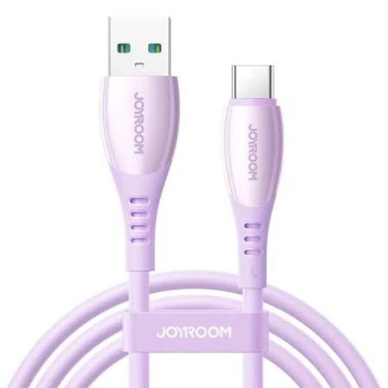 JOYROOM S-A59 Vibrant Series 3A Fast Charging Data Cable (USB-A to Type-C) 1. 2m - Purple