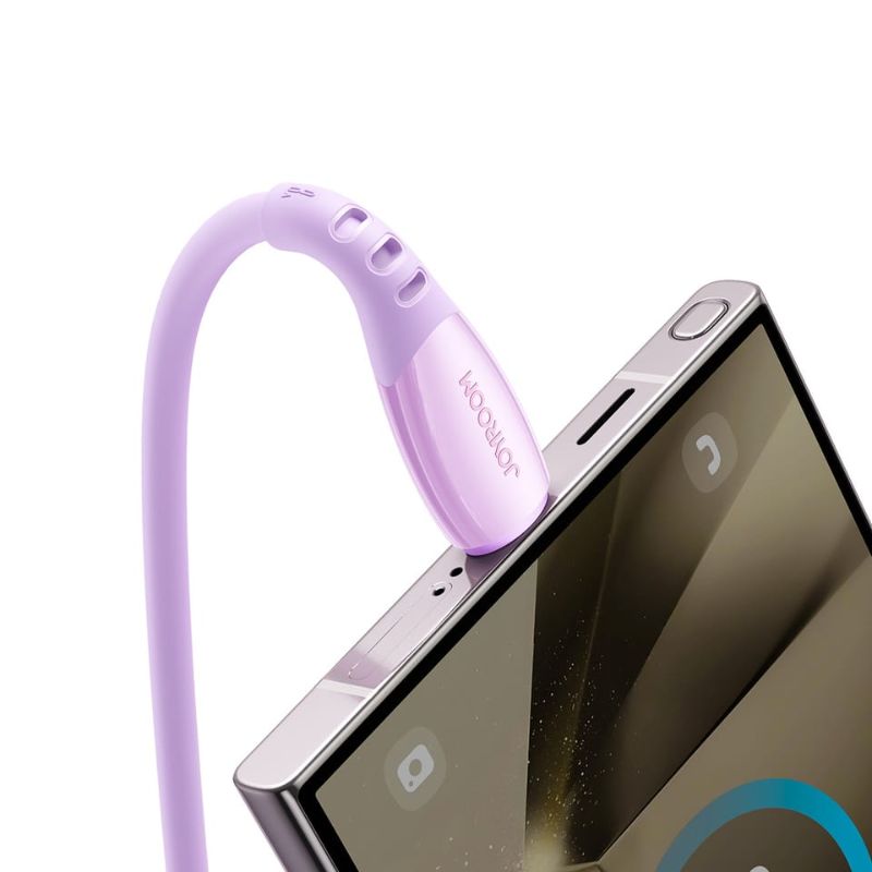 JOYROOM S-A59 Vibrant Series 3A Fast Charging Data Cable (USB-A to Type-C) 1. 2m - Purple