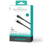 JOYROOM S-A60 Startalk Series 30W Fast Charging Data Cable (Type-C to Lightning) 1. 2m - Black