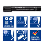 STEADTLER PERMANENET MARKER ET 4PCS 350 WP4
