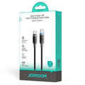 JOYROOM S-A63 Starway Series 100W Auto Power-off Fast Charging Data Cable (Type-C to Type-C) 1. 2m - Black