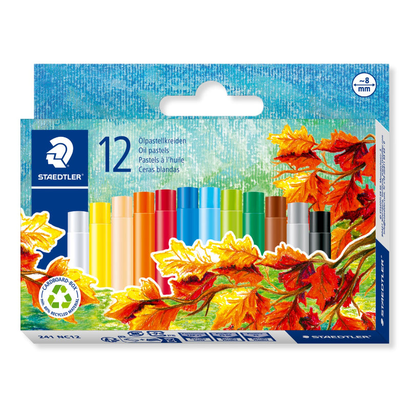 STEADTLER NORIS OIL PASTEL 12 COLOR 241 NC12