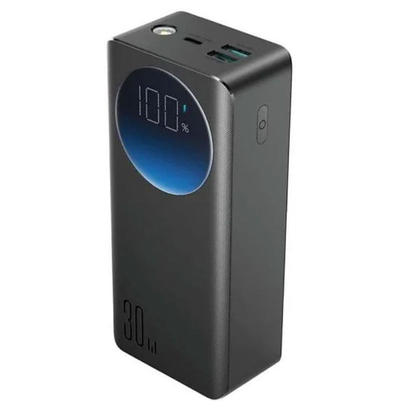 JOYROOM JR-PBF03 30W Power Bank 30000mAh - Black (with USB to Type-C Cable 0. 25m - Black)