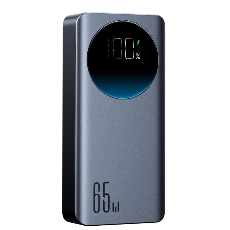 JOYROOM JR-PBF05 65W Digital Display Fast Charging Power Bank 30000mAh- - Black (with Type-C to Type-C 100W 1. 2m Cable Black)