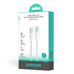 JOYROOM S-A63 Starway Series 100W Auto Power-off Fast Charging Data Cable (Type-C to Type-C) 1. 2m - White