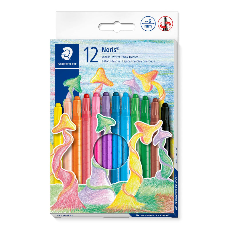 STEADTLER NORIS WACHS0TWISTER 12COLOR 221 NWP12