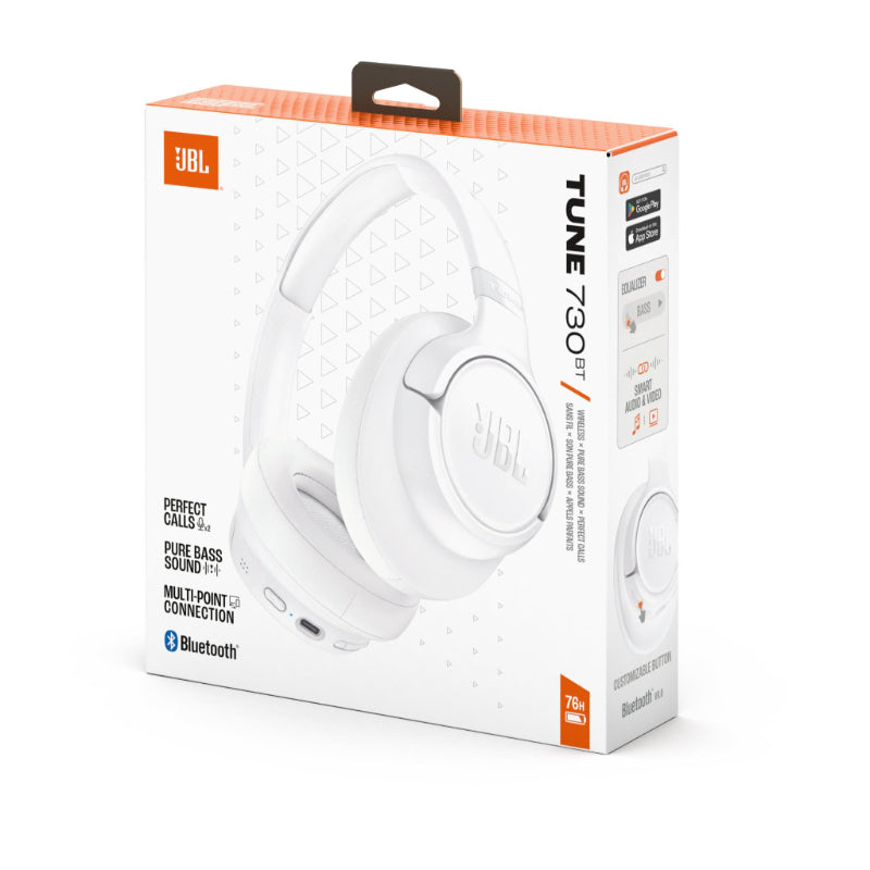 JBL TUNE 730BT WIRELESS OVER-EAR - White