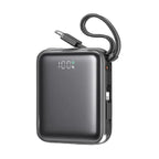 JOYROOM JR-PBF27 22. 5W Mini Power Bank with Dual Cables 10000mAh - Blue (with USB to Type-C Cable 0. 25m - Black)