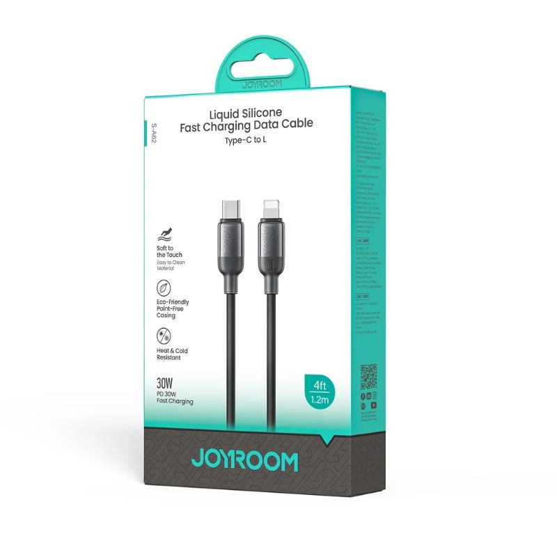 JOYROOM S-A62 Lively Series 30W Fast Charging Data Cable (Type-C to L) 1. 2m - Black