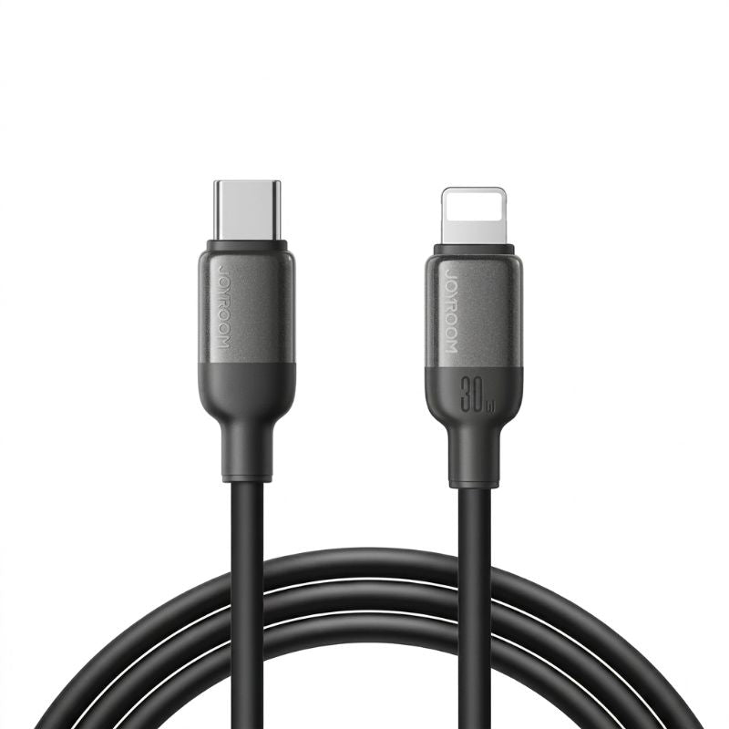JOYROOM S-A62 Lively Series 30W Fast Charging Data Cable (Type-C to L) 1. 2m - Black