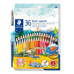 STEADTLER NORIS AQUARELL WATER COLOR PENCILS 36 COLOR 144 10NC36