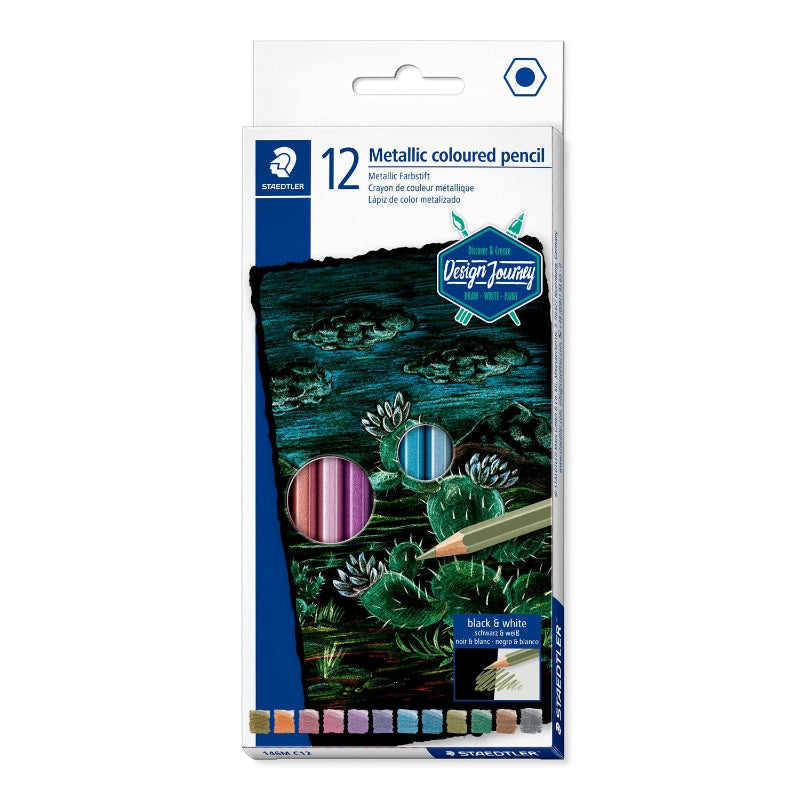 STEADTLER METALLIC COLORED PENCIL 12PCS 146M C12