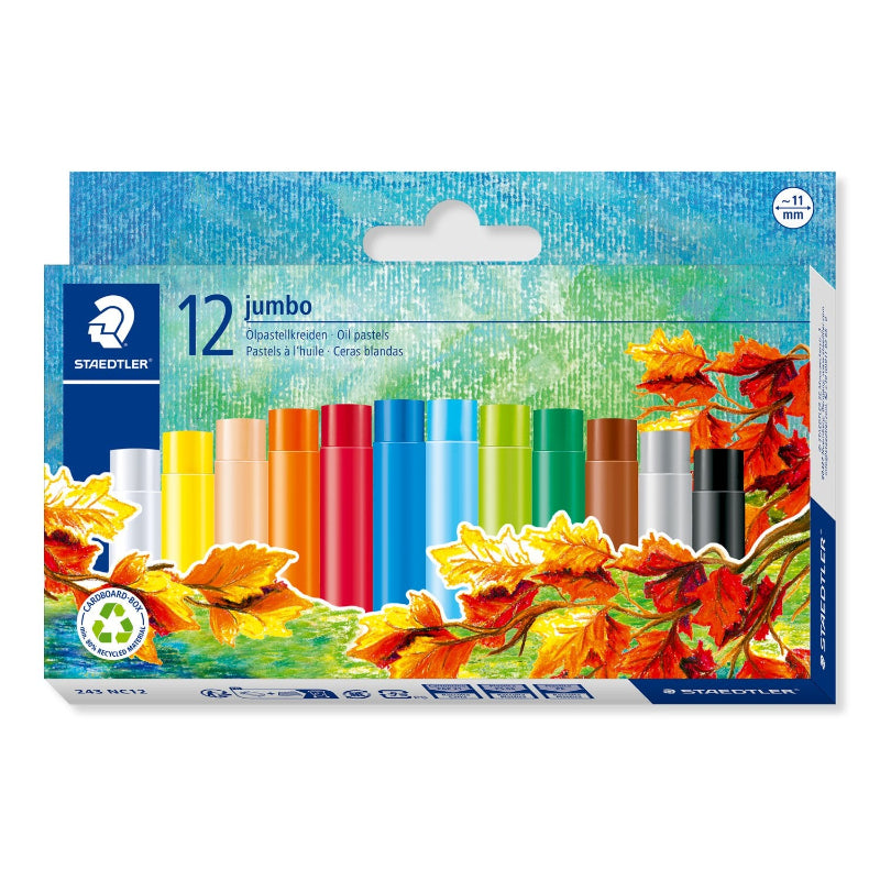 STEADTLER JUMBO OIL PASTELL 12 COLOR 243 NC12