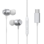 JOYROOM JR-EC06 Type-C Series In-Ear Metal Wired Earbuds - Silver