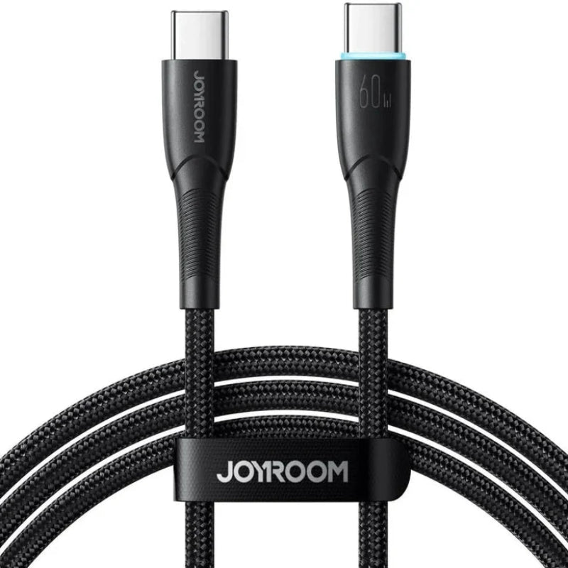 Sa32-cc3 Starry Series 60W Fast Charging Data Cable (Type-C to Type-C) 1m - Black