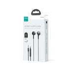 JOYROOM JR-EW04 Wired Series Half In-Ear Wired Earphones - Black with Pu Storage Bag