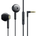 JOYROOM JR-EW05 Wired Series Half In-Ear Wired Earphones - Black with Pu Storage Bag