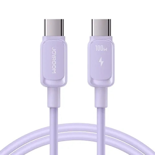 JOYROOM S-A14 Multi-color Series 60W Fast Charging Data Cable (Type-C to Type-C) 1. 2m - Black