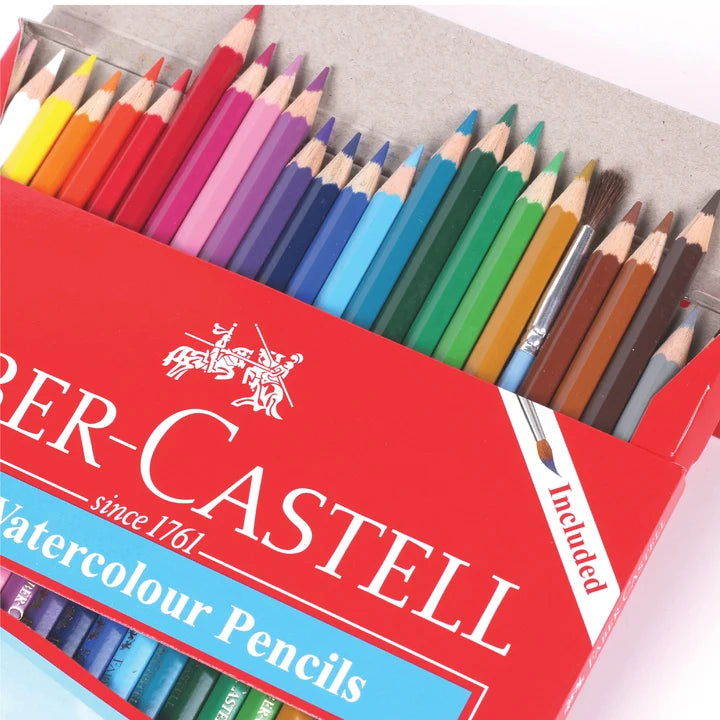 Faber-Castell Watercolour Pencils Parrot, 24 Colors